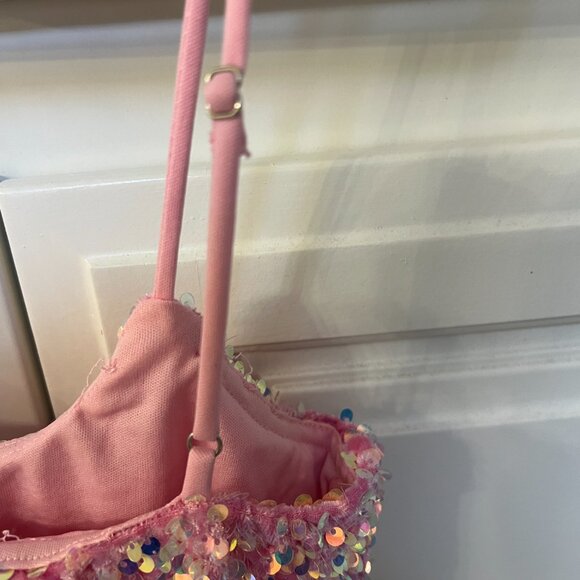 Lucy in the Sky Pink Sequin Mini Dress - Picture 4 of 4